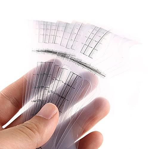 esowemsn A Set of Eyebrow Stencils Kit with a Black Strap 12 Pieces Eyebrow Shaping Tool 12 Styles Eyebrow Shaper Kit Makeup Tools for Eyebrows