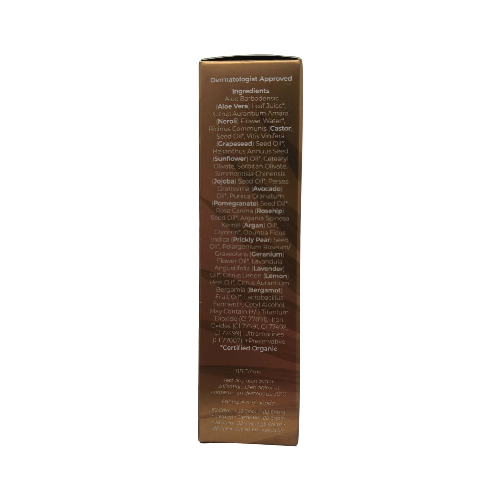 INIKA Organic INIKA Organic BB Cream Foundation - Vegan Makeup with Hydrating Prickly Pear, Jojoba, and Pomegranate Seed Oil - Lightweight, Radiant BB Glow for Balanced Skin Tone, HONEY 1 fl oz