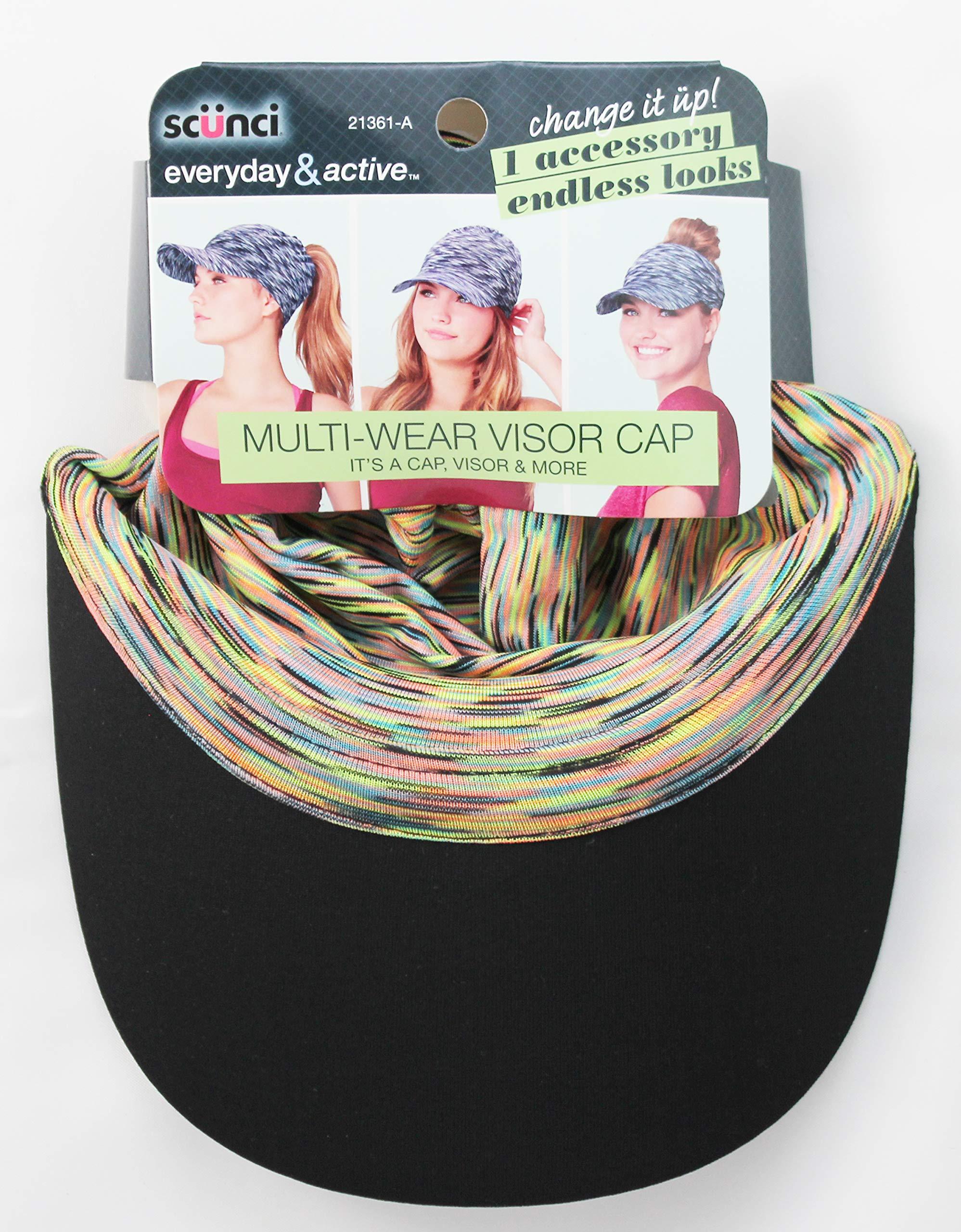 Scunci Scunci Everyday & Active Tie-Dye Wide Head Wrap Headband Cover Multi-Wear Visor Cap Headband