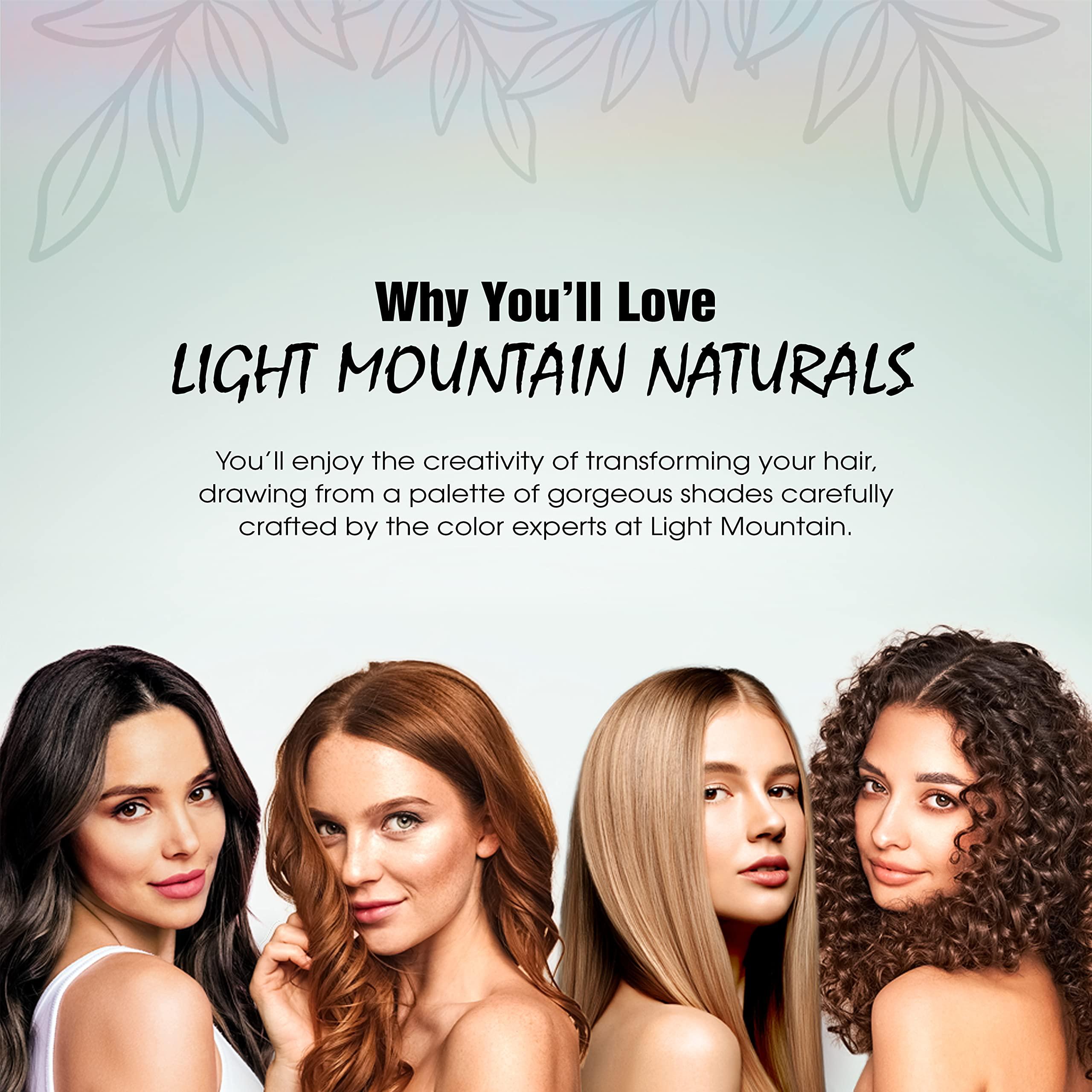 LIGHT MOUNTAIN LIGHT MOUNTAIN Neutral Henna Hair Dye & Conditioner 3-Pack Natural Shine & Conditioning, 4 Oz Ea