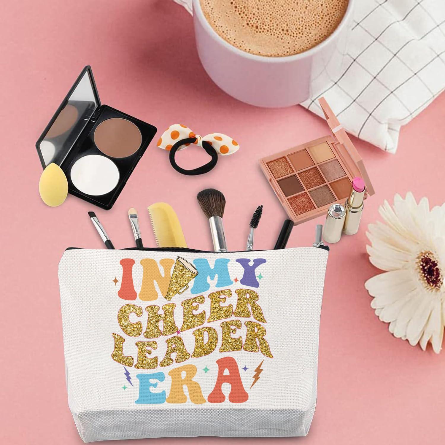 FJHAIY FJHAIY Cheerleader Gifts Set Women Including Cheerleader Makeup Bags Cheerleader Necklace Cheerleading Socks Cheerleader Stickers-Cheerleader Lovers Gifts