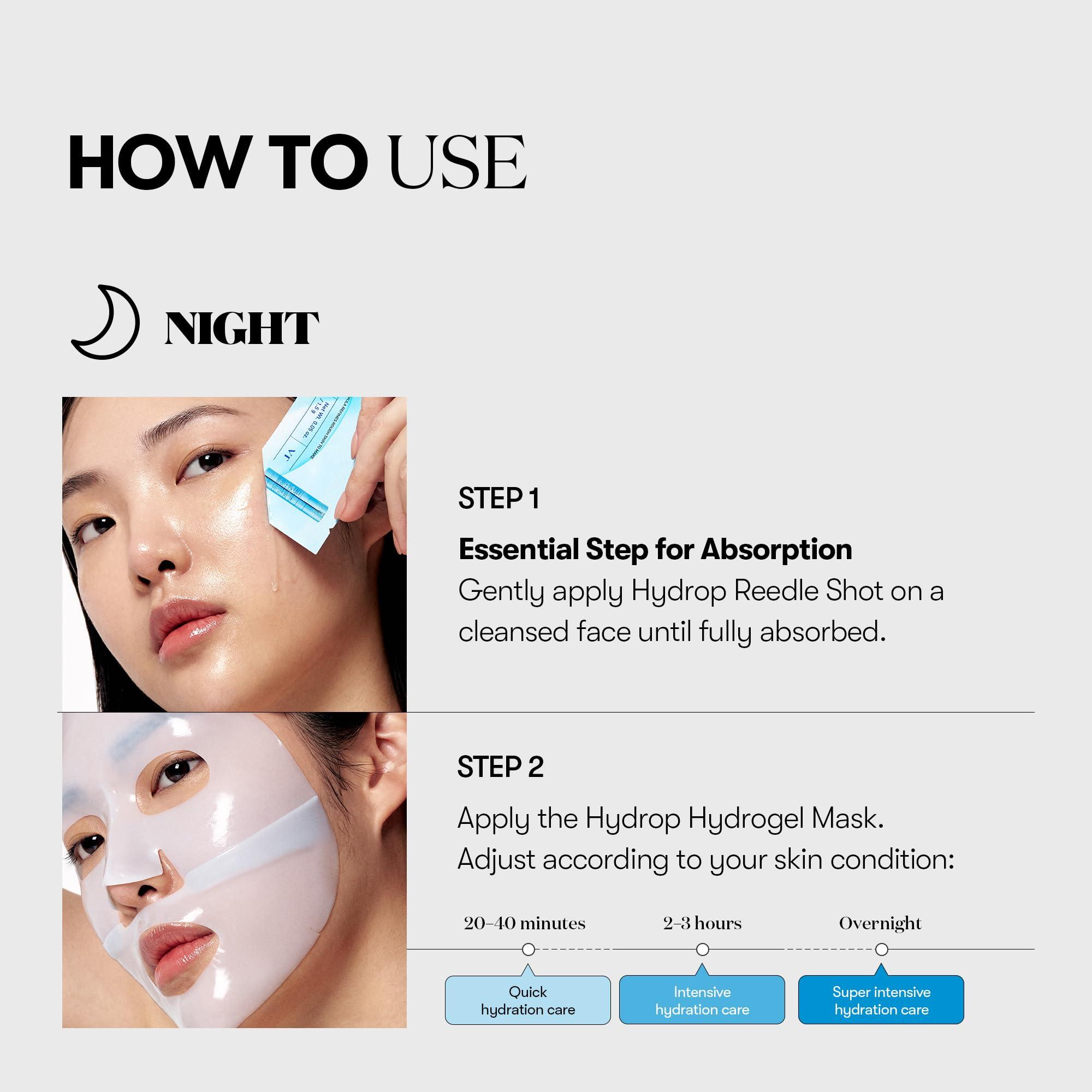 VT COSMETICS VT COSMETICS Reti-A Reedle Shot 100 2-Step Hydrogel Mask(34.5gx4ea), Intensive Tightening, Exosome Retinol, Overnight Melting Mask, Ideal for Retinol Beginners, Korean Facial Mask