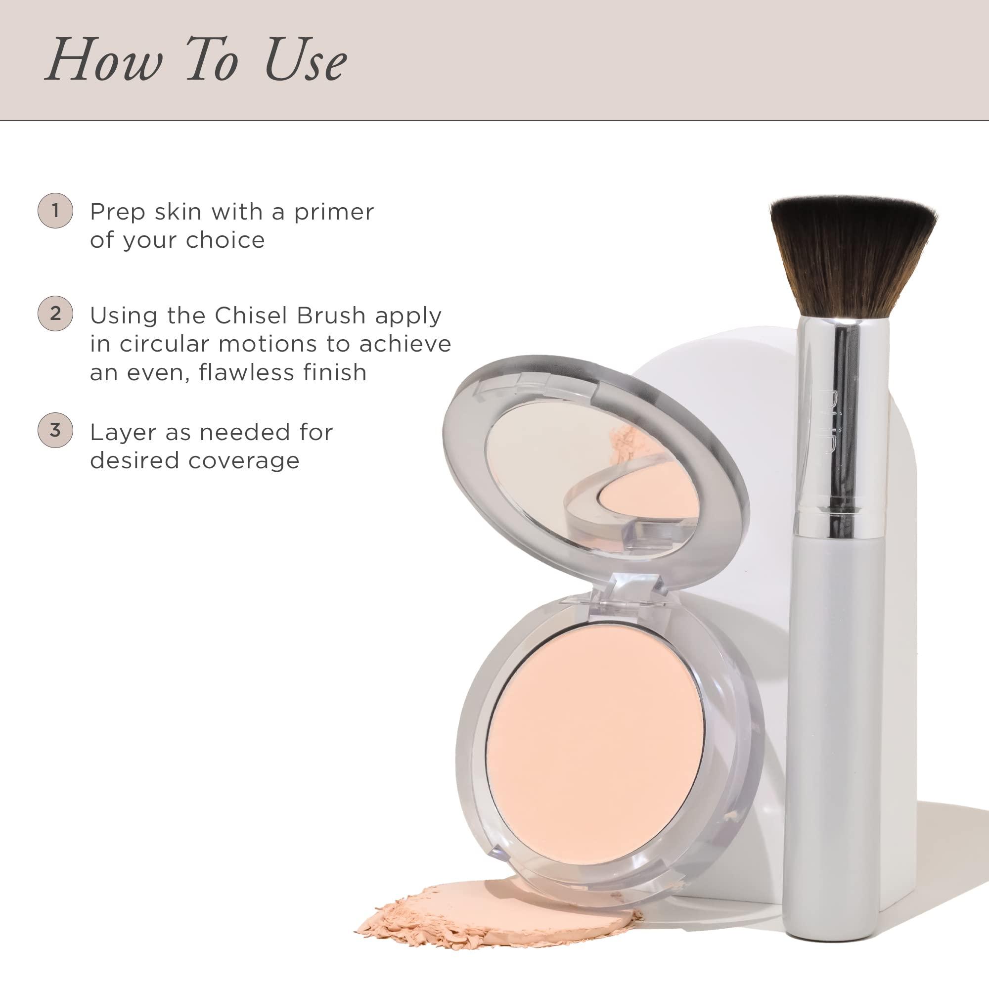 PR Beauty PUR Beauty 4-in-1 Pressed Mineral Makeup Powder Foundation with SPF 15 - Concealer & Finishing Compact Pressed Powder for Face - Buildable Medium to Full Coverage Foundation Powder (Linen)