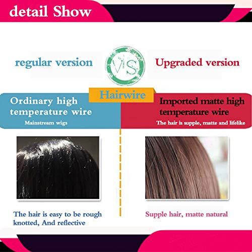 SYGJ SYGJ Mens Wig Blonde Bob Wig Bob Hair Wigs Halloween Wigs for Men Curly Wig Golden Cosplay Halloween Wig for Fancy Dress (Golden)