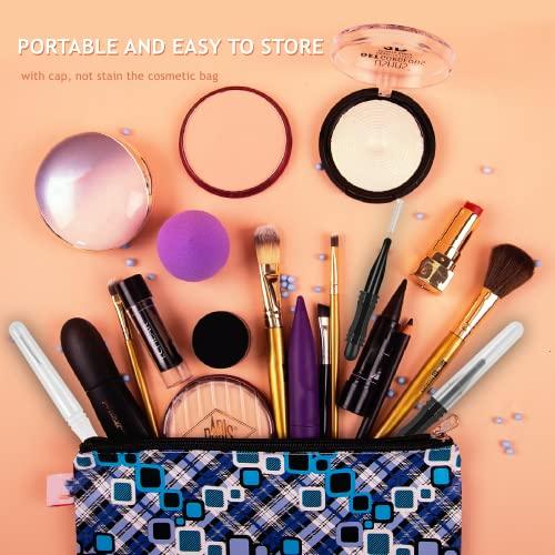 LONCHDAN 60 Pcs Micro Eyebrow Brush With Cap Micro Brow Brush Eyebrow Lamination Brush 2 Size Eyebrow Spoolie Brush Tools Portable Spooly Brushes Mascara Lash Brush for Eyelash Lift Extensions(2 Size)