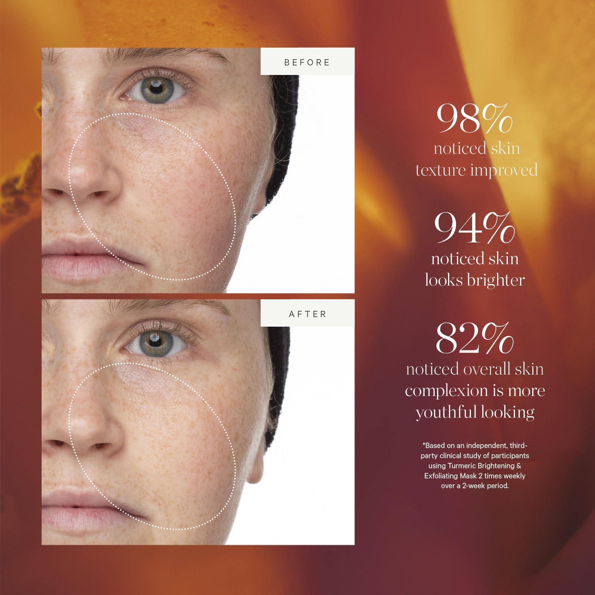 KORA Organics KORA Organics Turmeric Brightening & Exfoliating Mask, Multi-Use Facial Scrub, Polish & Illuminate, Certified Organic Exfoliating Face Mask, Cruelty Free, 1.01 fl oz