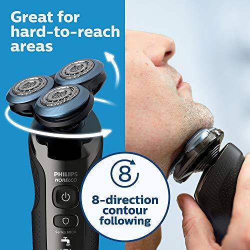 PHILIPS Philips Norelco 6880/81 Shaver 6800, Rechargeable Wet/Dry Electric Shaver, with Trimmer Attachment