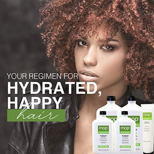 MOP MOP Mixed Greens Leave-In Conditioner, 5.1 Fl Oz., Vitamins A & E Protect & Strengthen Hair, Adds Shine & Moisture - For All Hair Types