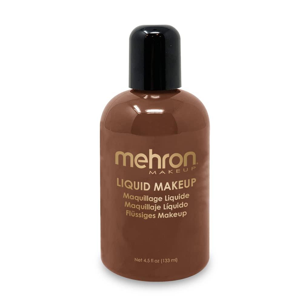 Mehron Mehron Makeup Liquid Makeup | Face Paint and Body Paint 4.5 oz (133 ml) (SABLE BROWN)