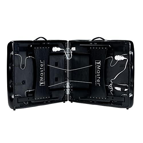 Master Massage Master Massage Table Galaxy Heated Professional,30 inch Extra Wide Portable Folding Memory Foam PU Upholstery Salon Spa bed,Height Adjustable Massage Therapy Table with carrying case (30" Galaxy TT)