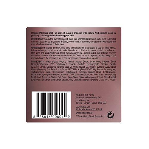 masque BAR masque BAR Rose Gold Foil Peel Off Mask - Pod - 0.51 Fluid Ounce