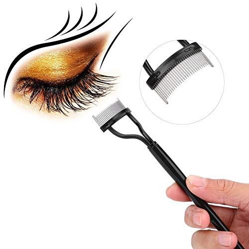 Boquite Valentine's Day Carnival Mini Eyelash Curler,Eyelash Curler Eyelash Comb Steel Needle Eyebrow Mascara Brush Makeup Cosmetic Beauty Tools