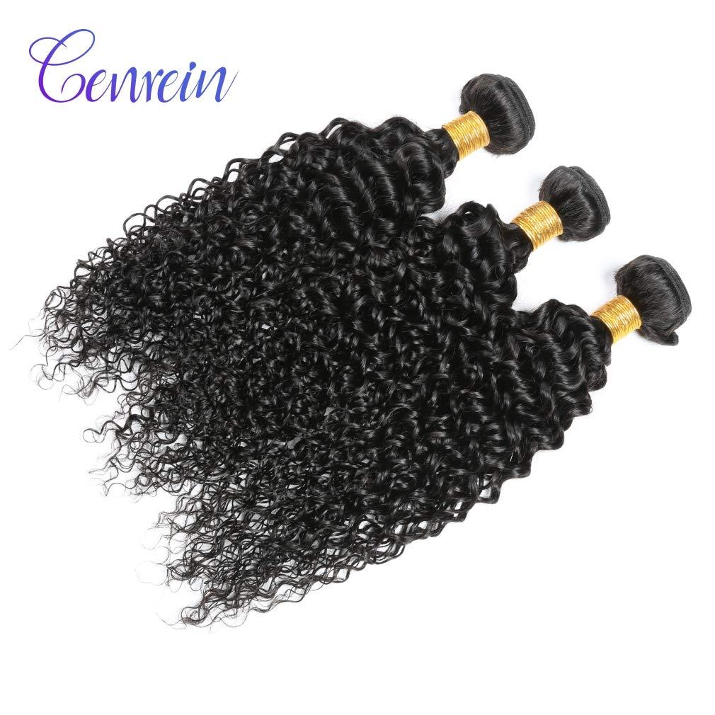 Genrein Brazilian Kinky Curly Hair Bundles 18 20 22 Inch Brazilain Curly Human Hair Weave Bundles 100% Unprocessed Virgin Curly Human Hair Extensions