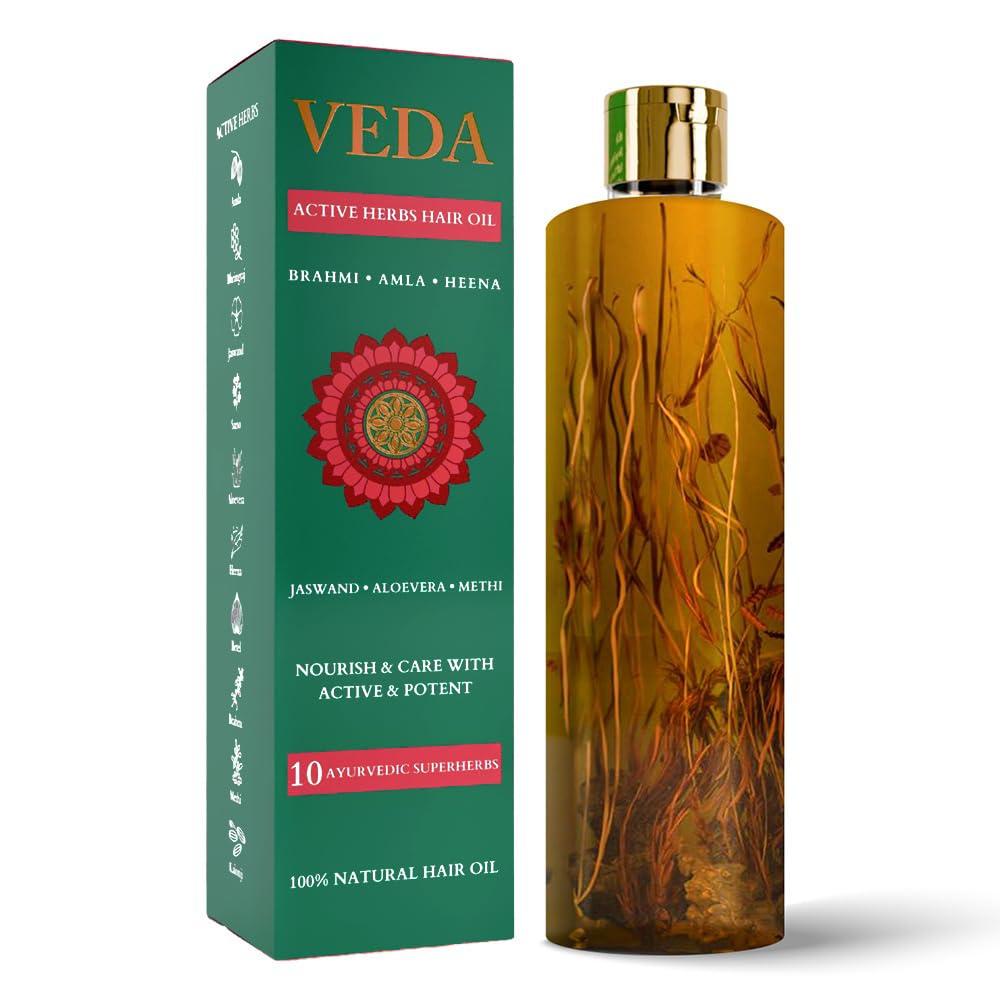 VEDA VEDA Active Herbs Hair Oil | Hair Growth Oil | Infused with Herbs | 200ml