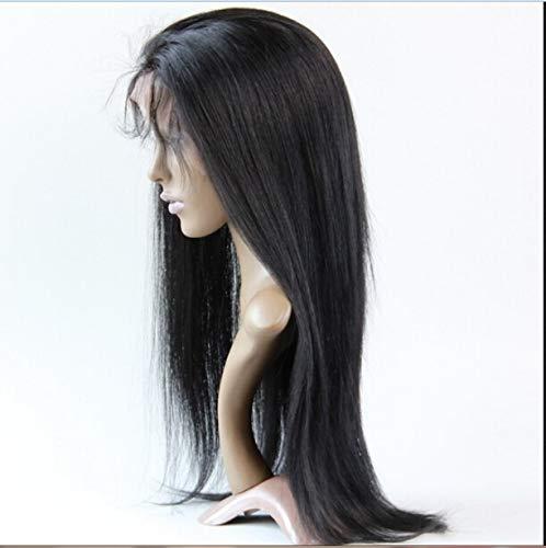 hairpr Full Lace Wigs 12\" indian Hair 100% Remy Human Hair Wig Natural Straight #1 Trademark:hairpr