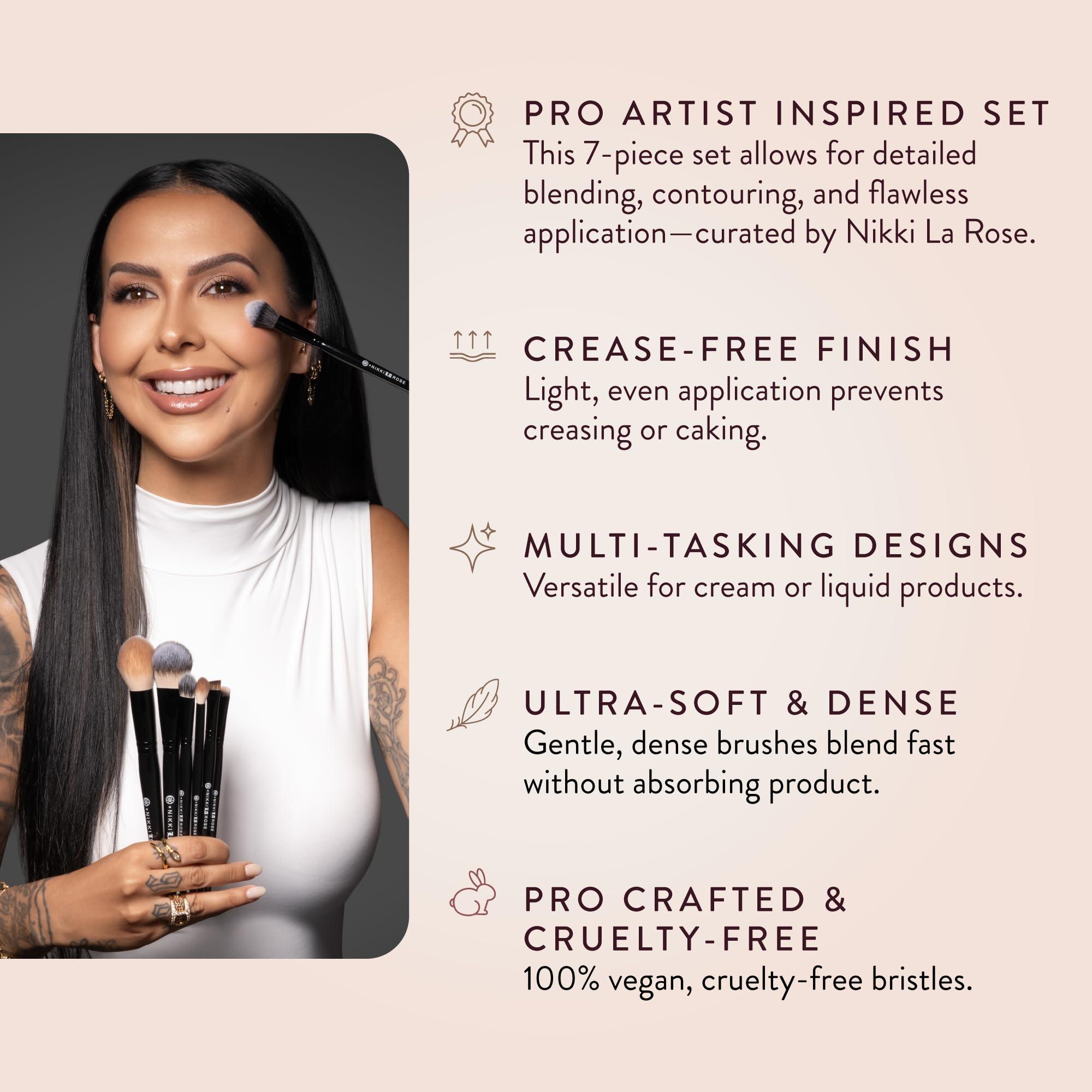 BK BEAUTY BK BEAUTY - Nikki La Rose Pro Artist Makeup Brush Set (7PC)