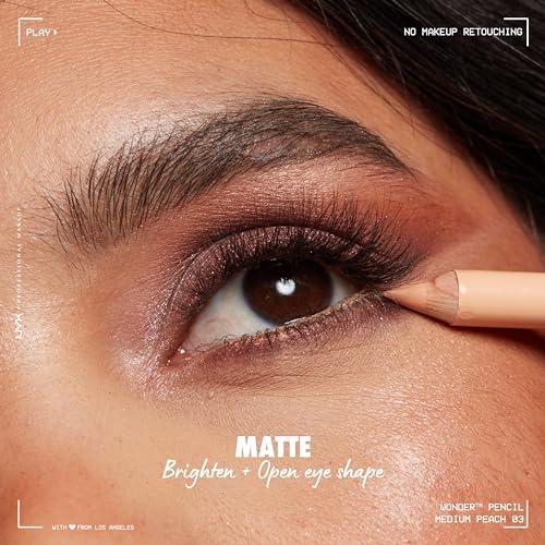 NYX PROFESSIONAL MAKEUP NYX PROFESSIONAL MAKEUP Wonder Pencil, Multi-Use Micro Highlighter & Concealer Stick - Medium Peach (Pack of 2)