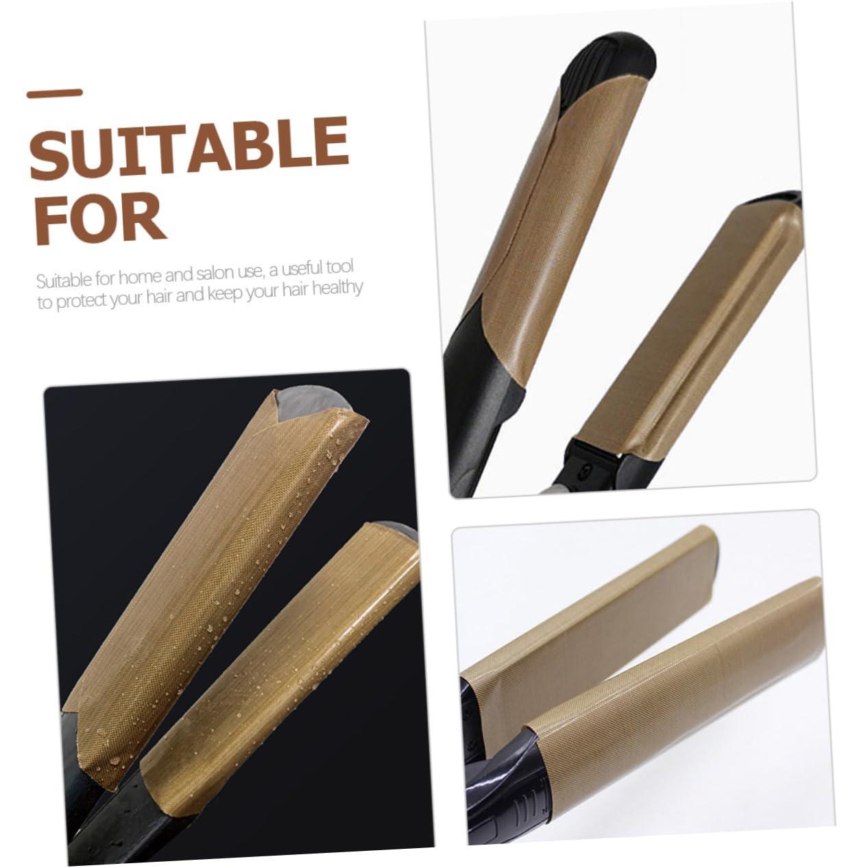 PAMINGONO PAMINGONO Curling Wand Adhesive Sticker 20 Pcs Hair Straightener Insulation Decal High Temp Sticker for Perm Stick