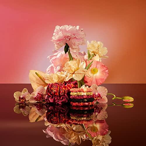 SLIP SLIP Silk Mega Scrunchies, Pixie Super Set - Highest Grade Pure 22 Momme Mulberry Silk Hair Ties - 7 Count for Women