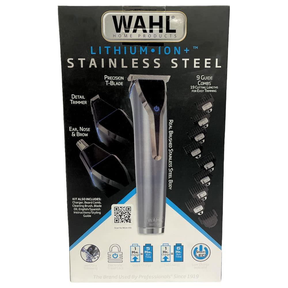 Wahl Wahl Stainless Steel Lithium Ion Men's Multi Purpose Beard, Facial Trimmer and T