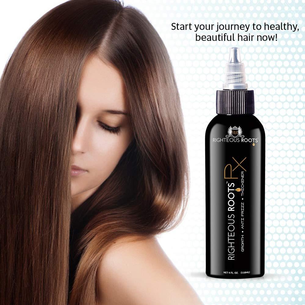 Righteous Roots Righteous Roots Rx Hair Oil for Hair Growth, Anti Frizz and Thickener Best for Curly, Wavy Natural Hair and Beards. 4fl oz (Previously known as Hair RX)