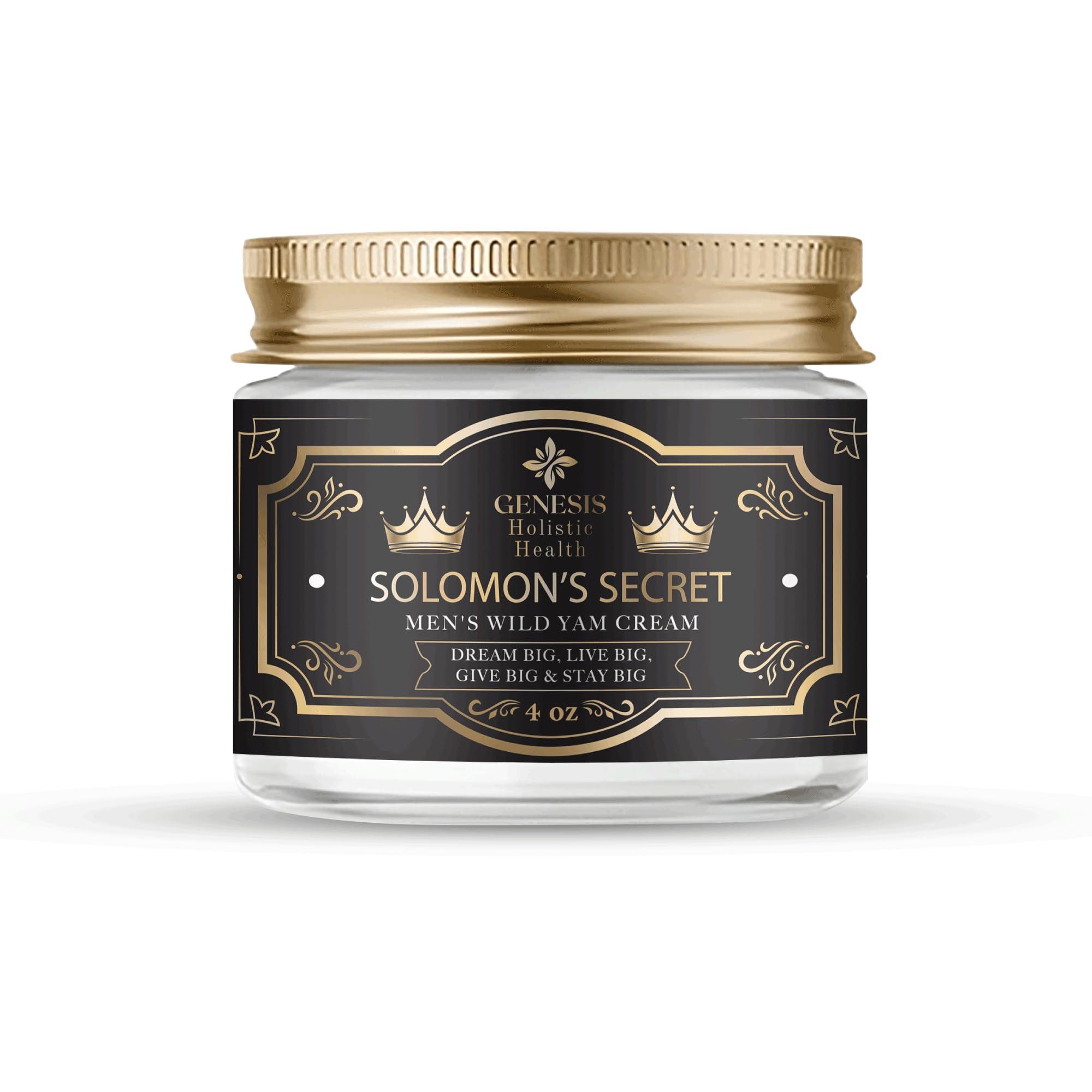 Genesis Holistic Health Genesis Solomon\'s Secret Men\'s Wild Yam Cream - Dream Big, Live Big, Give Big. Natural & Organic designed to boost your game. 4oz; Made in the USA