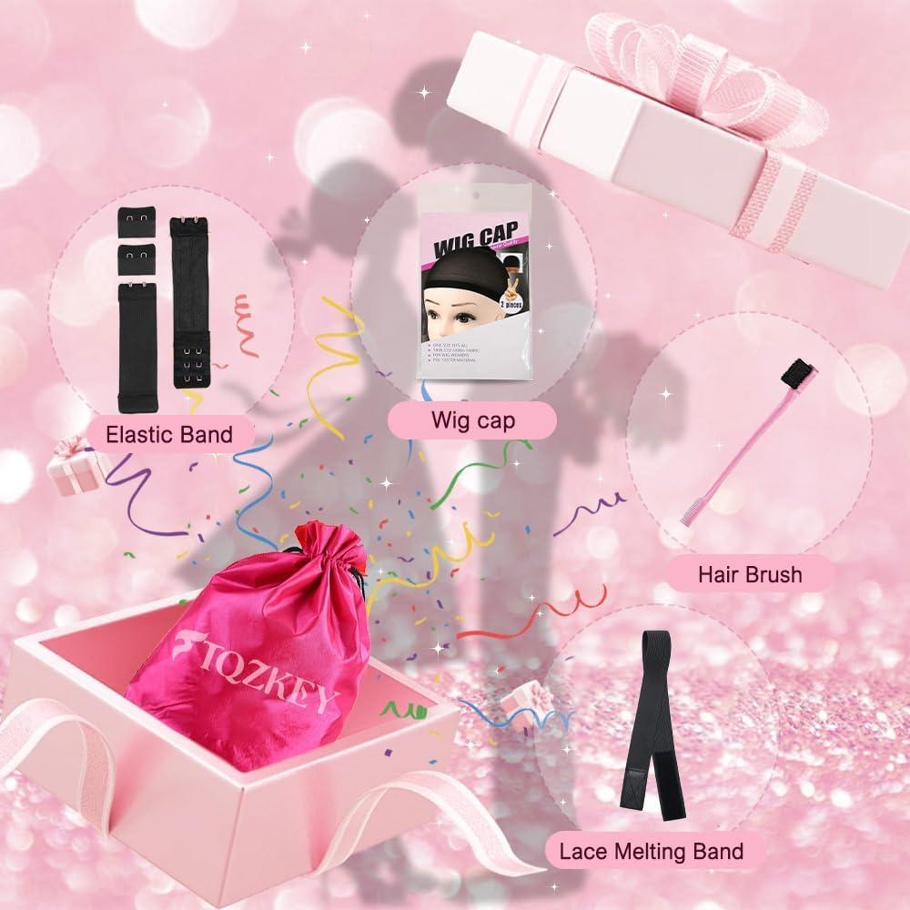 FTQZKEY FTQZKEY 24 Inch Honey Blonde Straight Wig Human Hair 13x4 Honey Blonde HD Lace Front Wig Human Hair 180 Density 27# Colored Human Hair Lace Front Wigs Blonde Human Hair Wigs for Women