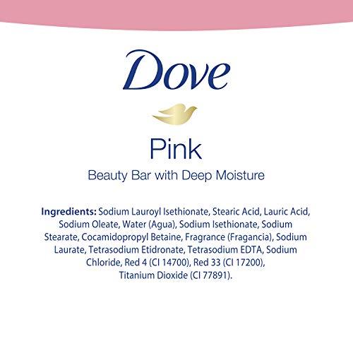 Dove Dove Beauty Bar, Pink 4 oz, 8 Bar