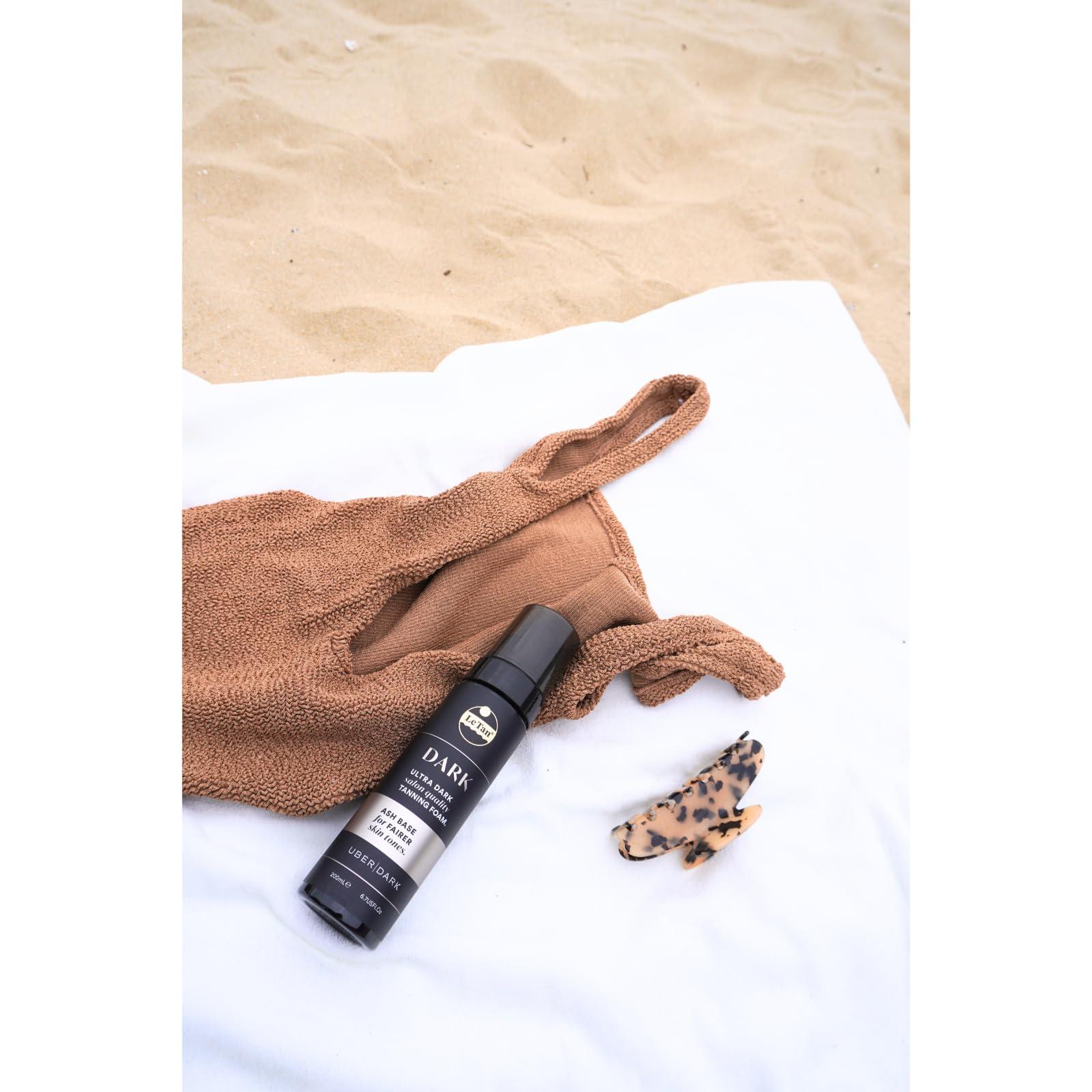 Le Tan Tanning Foam Self Tan Mousse | Self Tanner Foam Ultra Dark Salon Quality Moisturizes & Hydrates for Streak Free Long Lasting Result, No Fake Tan Smell 6.7oz Dark Cool - Brown Tan (Dark Ash)