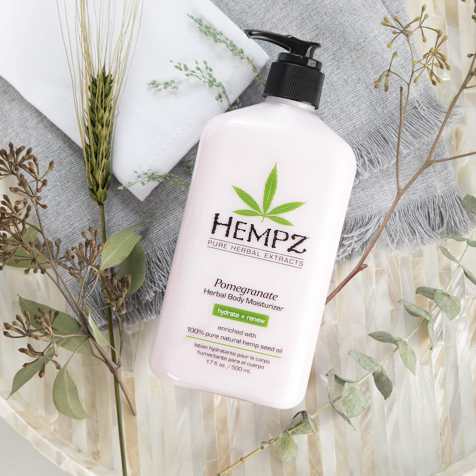 Hempz HEMPZ Body Lotion - Pomegranate - Bright Citrus - Daily Moisturizing Cream - 17oz
