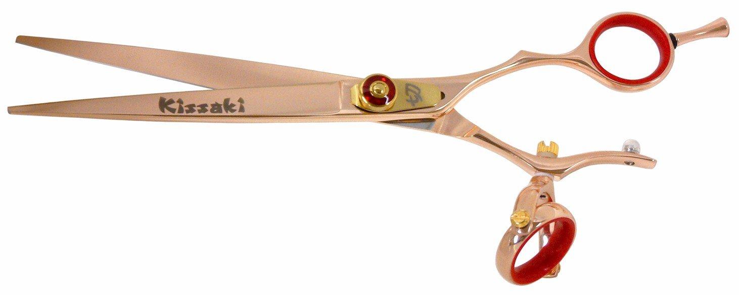 Kissaki Kissaki Hair Scissors Gokatana 7.0 inches Double Swivel Rose Gold R Titanium Hair Cutting Shears