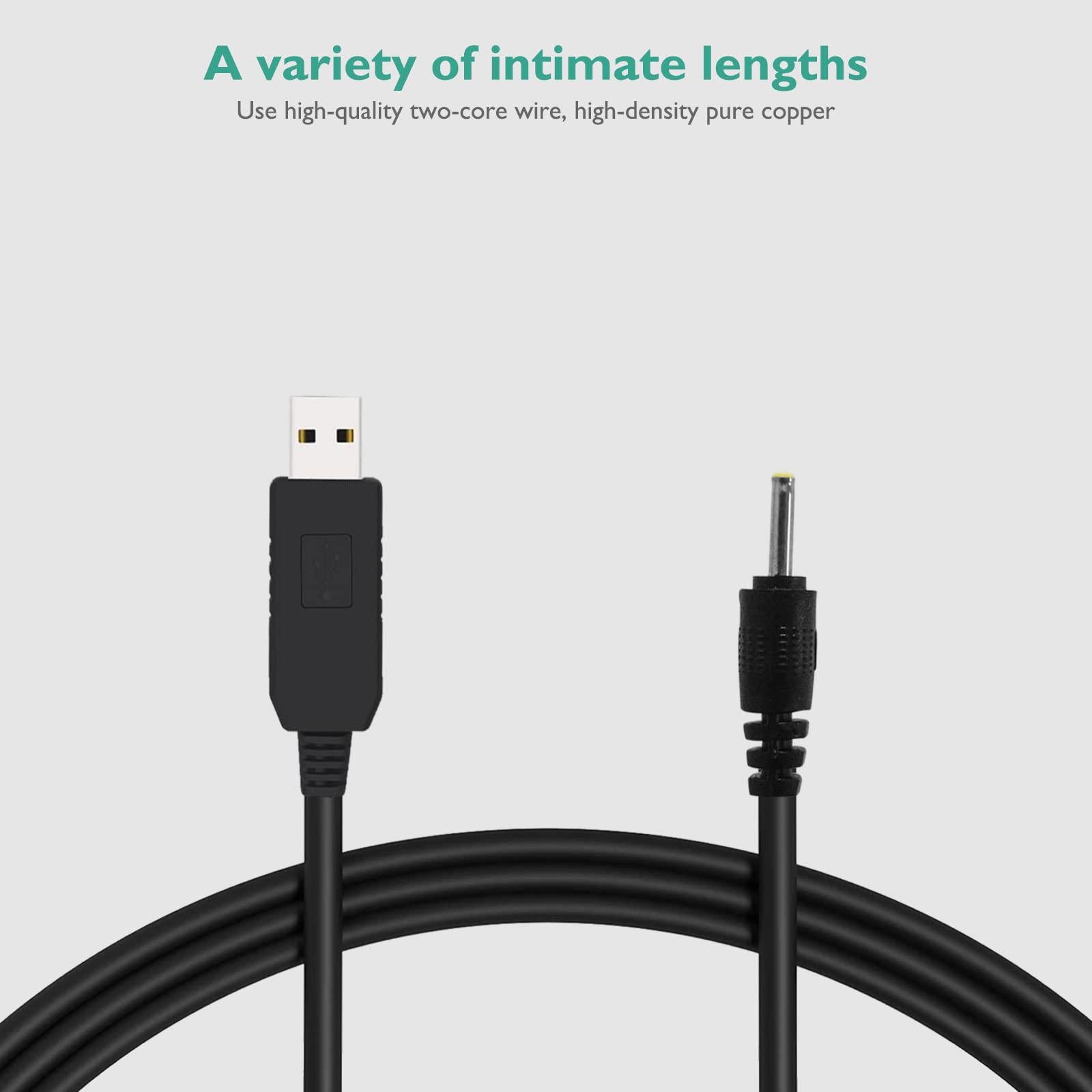 Lnauy for Braun Beard Trimmer Charger, Power Cord Compatible with Braun MGK3010 MGK3020 MGK3021 MGK3025 MGK3210 MGK3220 MGK3221 MGK3225 MGK3921 5V to 2.3V Replacement Charging Cable Adapter