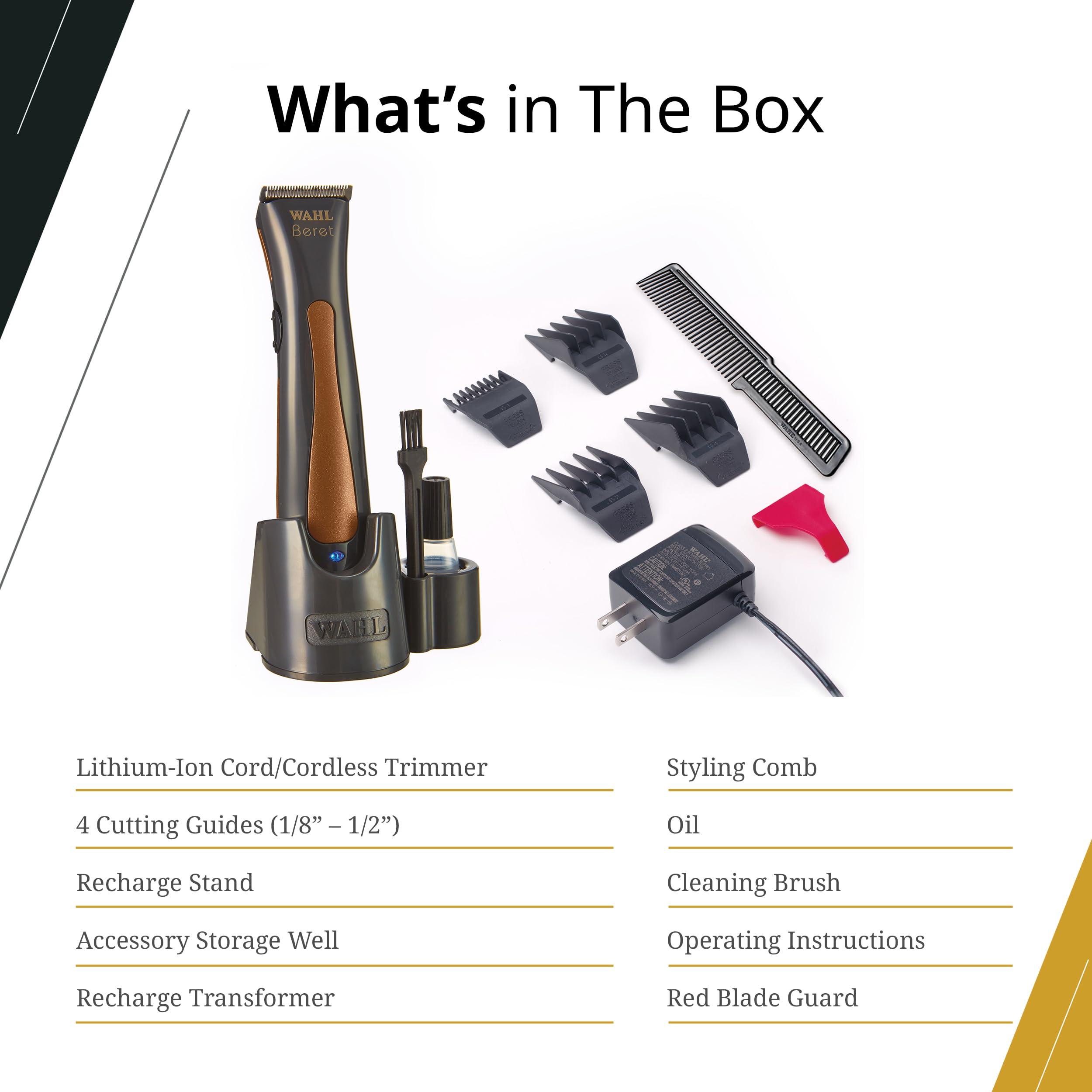 Wahl Professional Wahl Professional Beret Trimmer Corded and Cordless Operation Lithium Ion Ultra Quiet