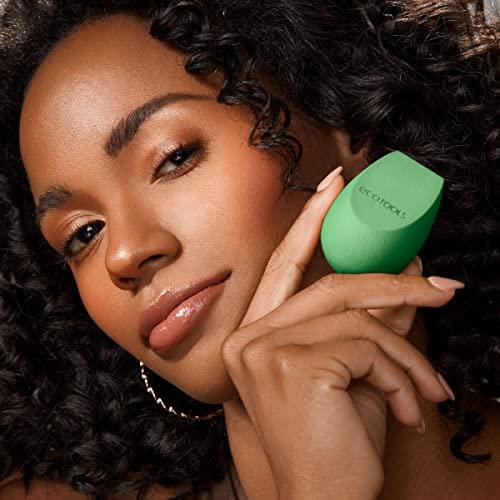 EcoTools EcoTools Green Tea Bioblender, Compostable Makeup Blending Sponge, For Foundation & Base Coverage, Skin-Calming, Natural Infusion, Cruelty Free & Vegan, Packaging May Vary, 1 Count