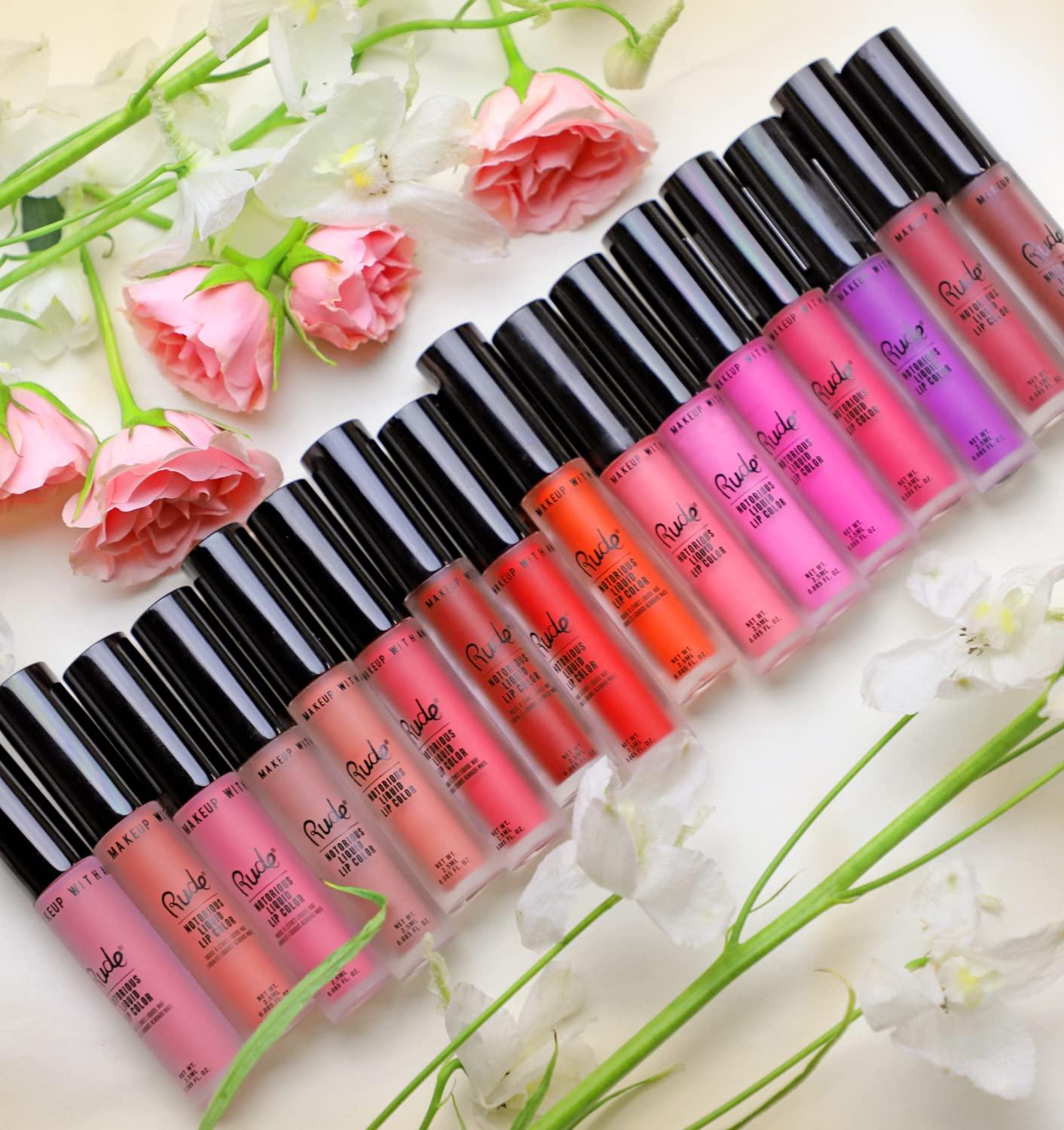 RUDE Rude Cosmetics Notorious Rich Long Liquid Lip Color - Vicious Cycle Lipstick Women 0.1 oz