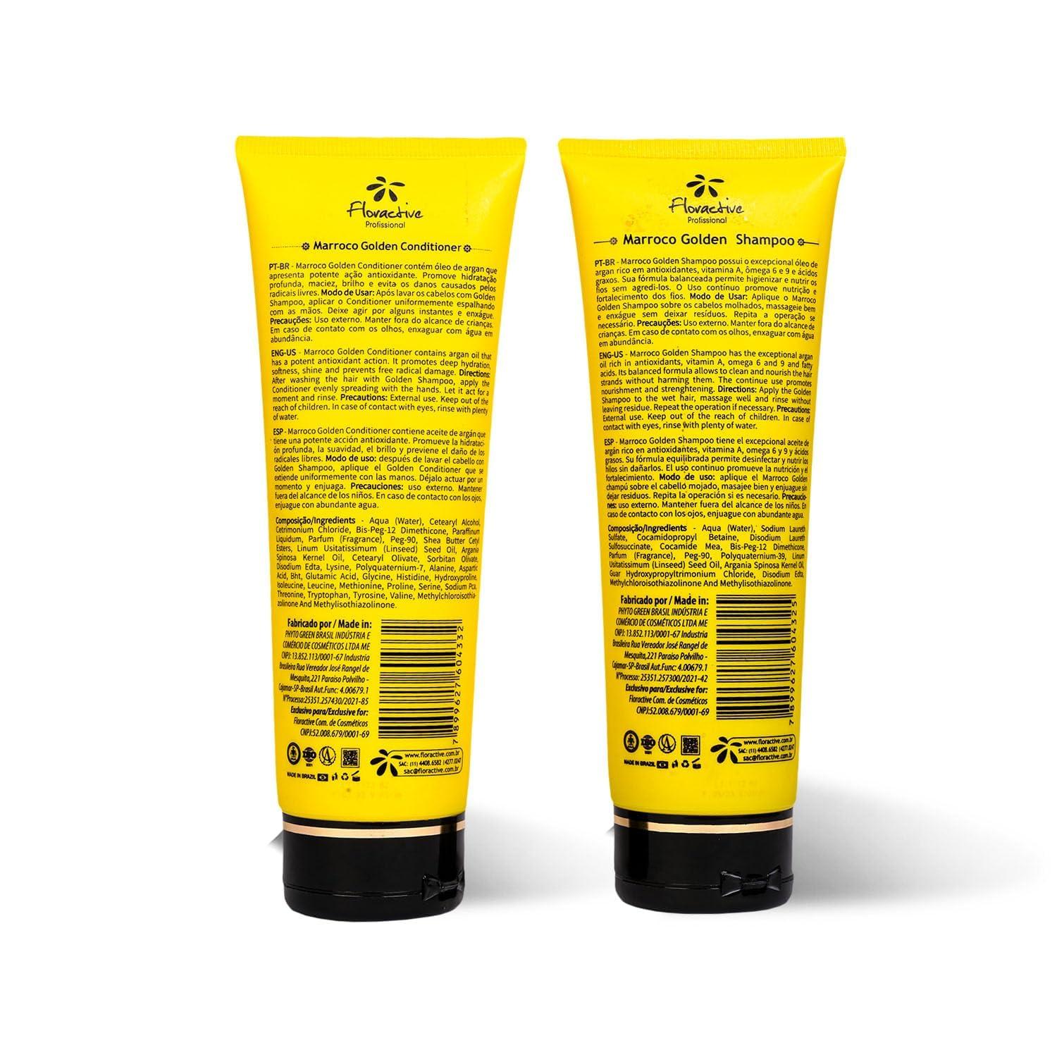 FLORACTIVE PROFISSIONAL FLORACTIVE PROFISSIONAL Marroco Golden Plus Shampoo 250Ml And Conditioner- 250Ml