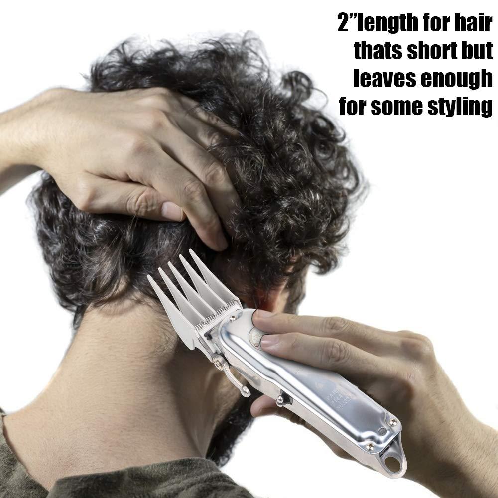 CR8GR8 Professional Hair Clipper Guides: 1 & 1/4", 1 & 1/2", 2" Combs, Fits Wahl Clippers (White)