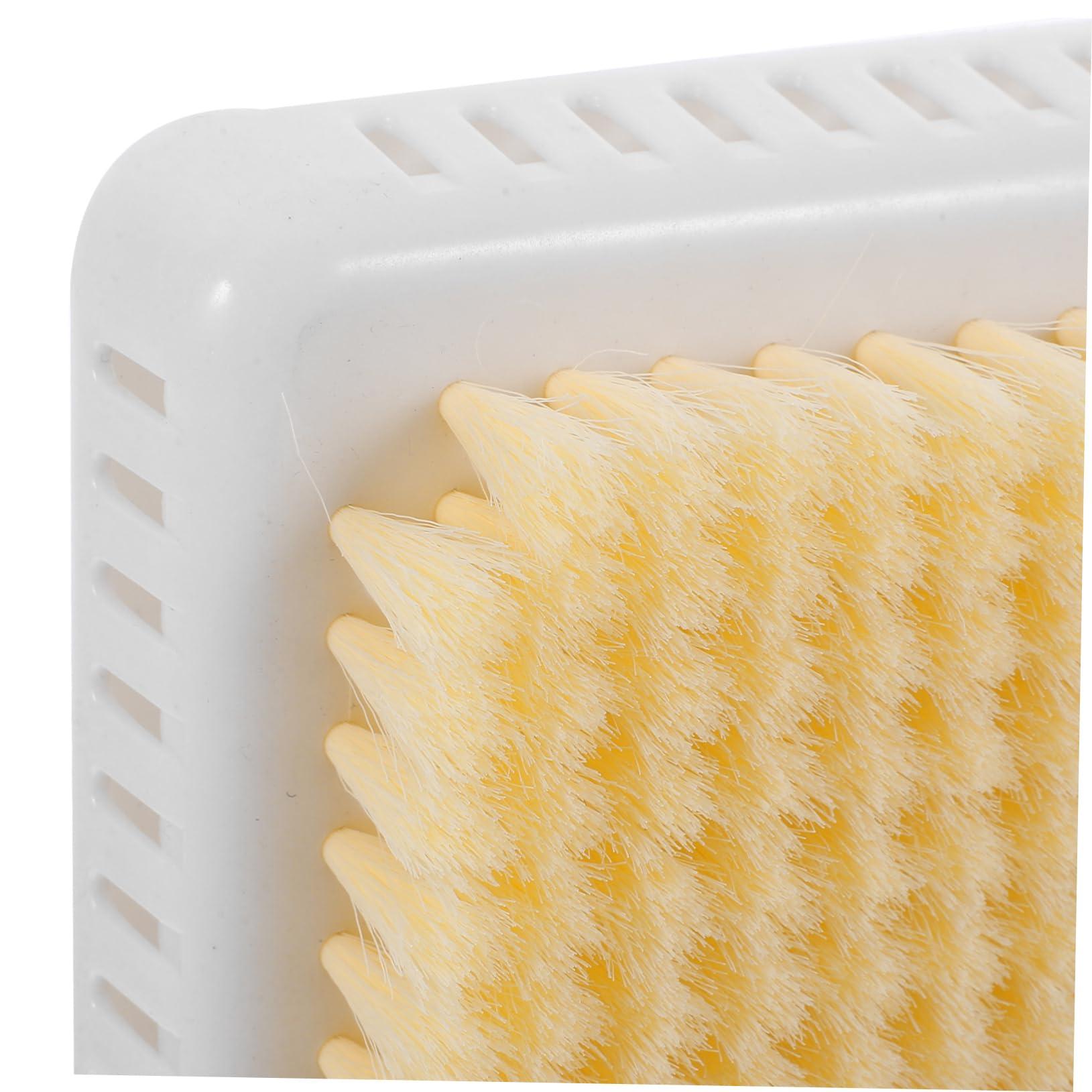 Didiseaon Didiseaon Back Rub Artifact Large Exfoliating Brush Shower Back Scrubber Brush Shower Brush Bathing Scrub Brush Shower Back Scrubber Back Shower Cleaner Brush Handsback Brush Beige Plastic