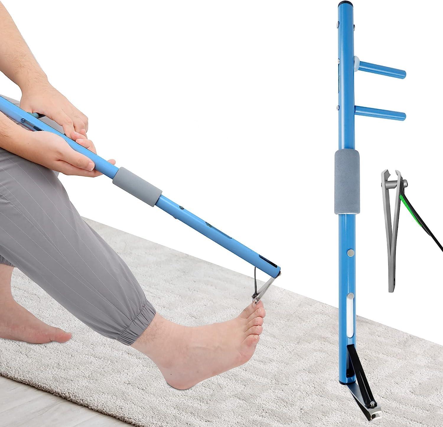 YehgoMade Long Handled Toenail Clippers for Seniors,Free Bending Toenails Clippers for enior Clipper for Elderly, Handicapped.Two Curved toenail Scissors(20 inch)