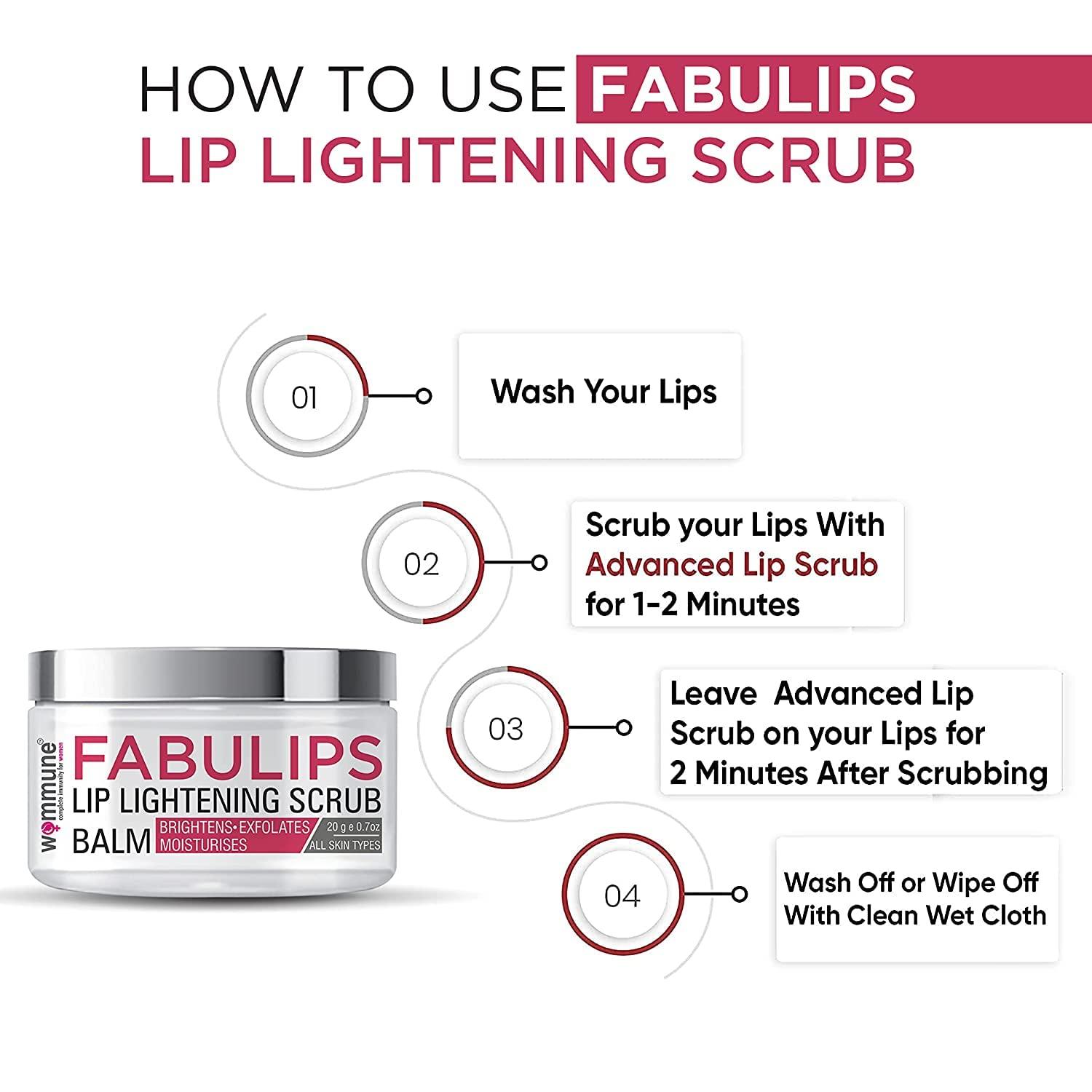 Generic Lip Scrub Balm Lightening and Brightening Dark Lips Tanned & Darkened Lipstick stains/Smoker/Dry/Chapped/Lip Care For men & Women - 20 Grams - 0.70 Ounce