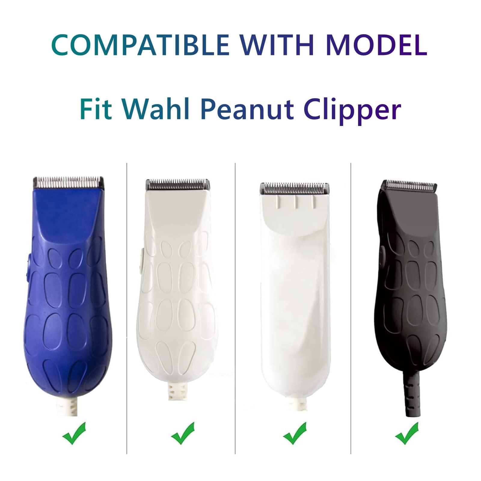 AIJALY 2 Pack Professional Peanut Clipper/Trimmer Snap On Replacement Blades #2068-300 - Compatible with Wahl Peanut Hair Clipper/Trimmer, White