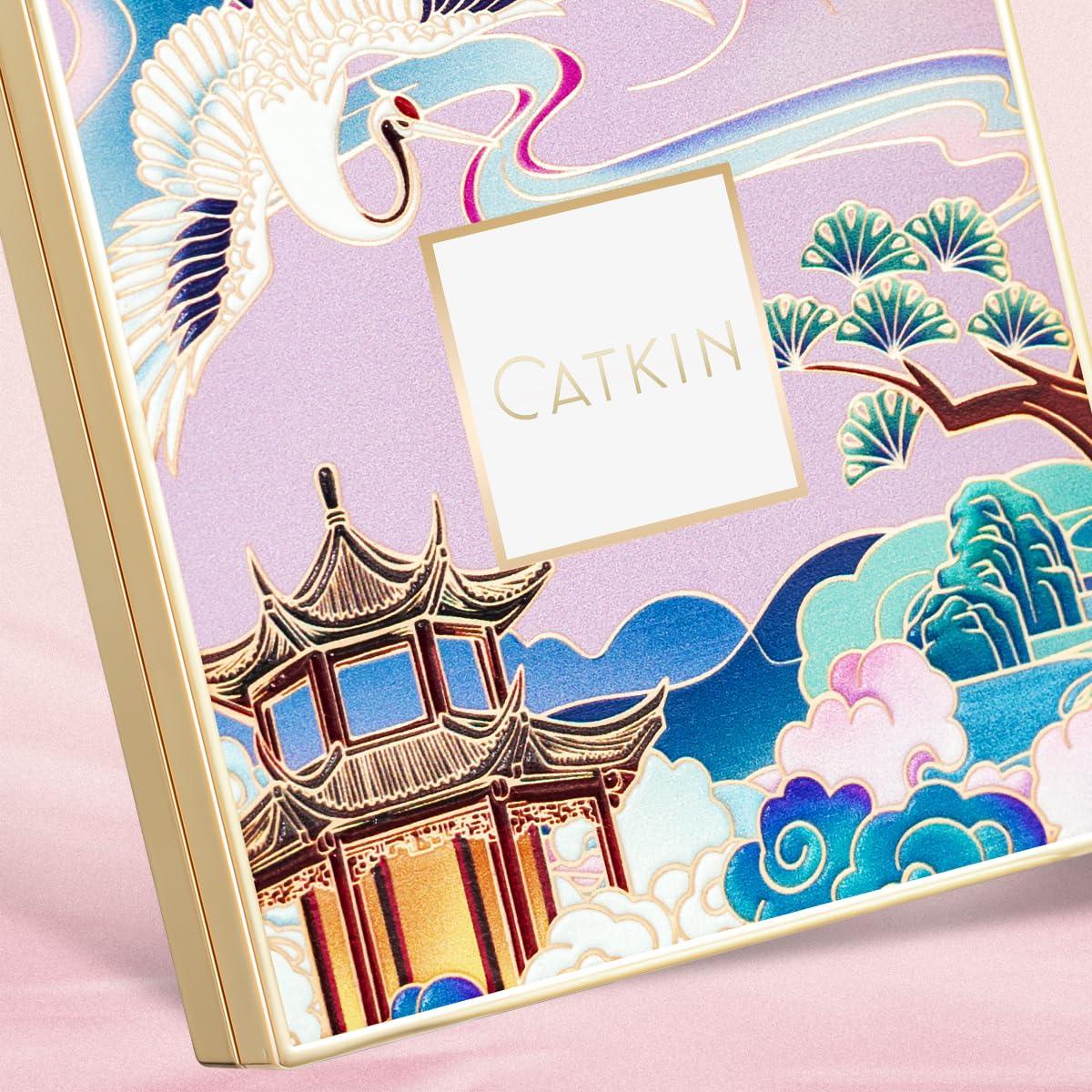 Catkin CATKIN Cheek Powder Blush Baked Pink Makeup Blusher Creamy Light Weight Long Lasting Natural flush Finish10g (C09 Midnight)