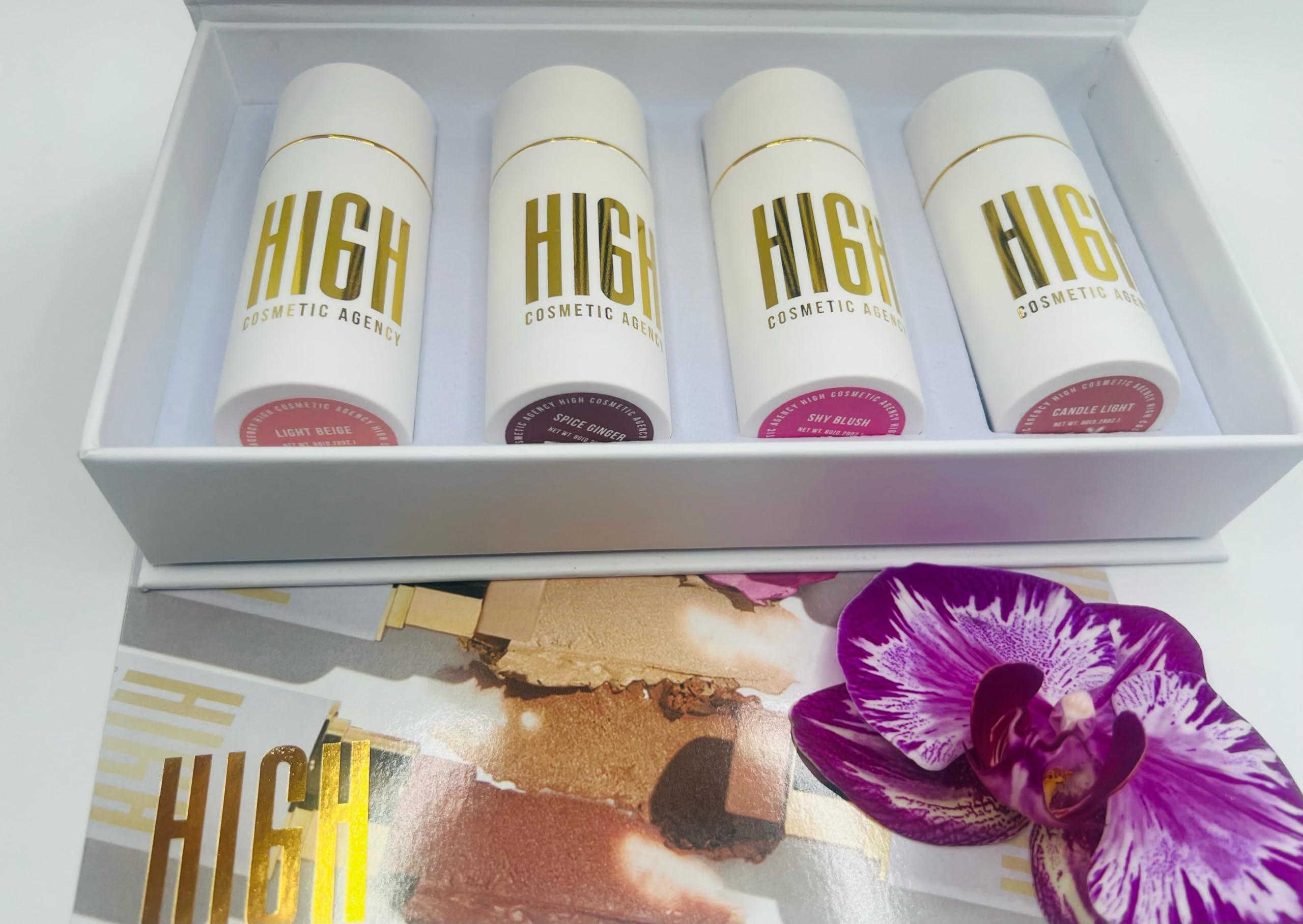 HIGH COSMETIC AGENCY LUXURY COOPER CONTOUR COLLECTION, luxury contour collection set, Copper Luxe Contour Stick Set,Opulent Copper Contour Collection,Gleaming Copper Contour Kit, Radiant Copper Contour Cream Set