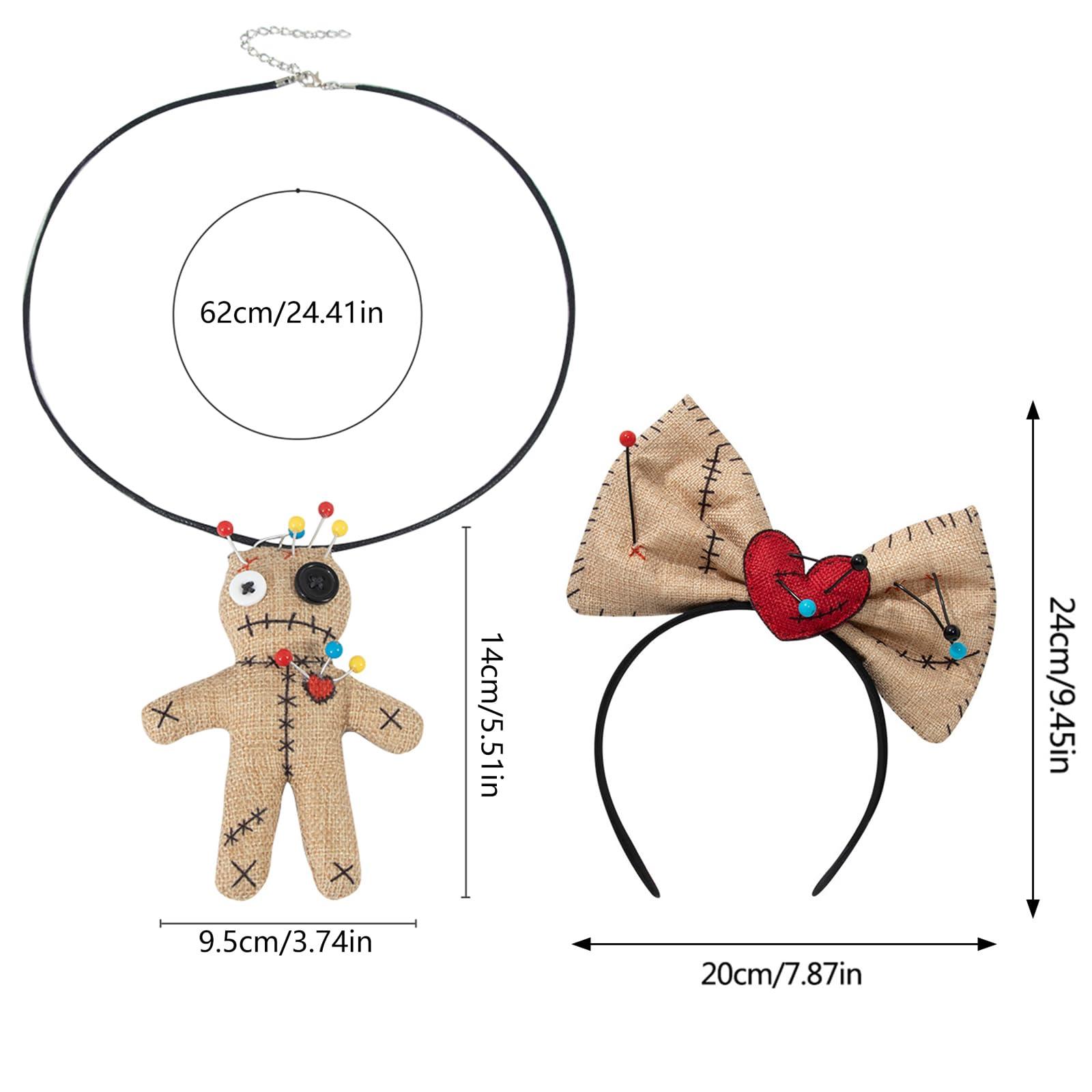 JSGHGDF JSGHGDF Masquerades Costume Bows Headband Necklace Adult Theme Party Subcultures Hairhoo