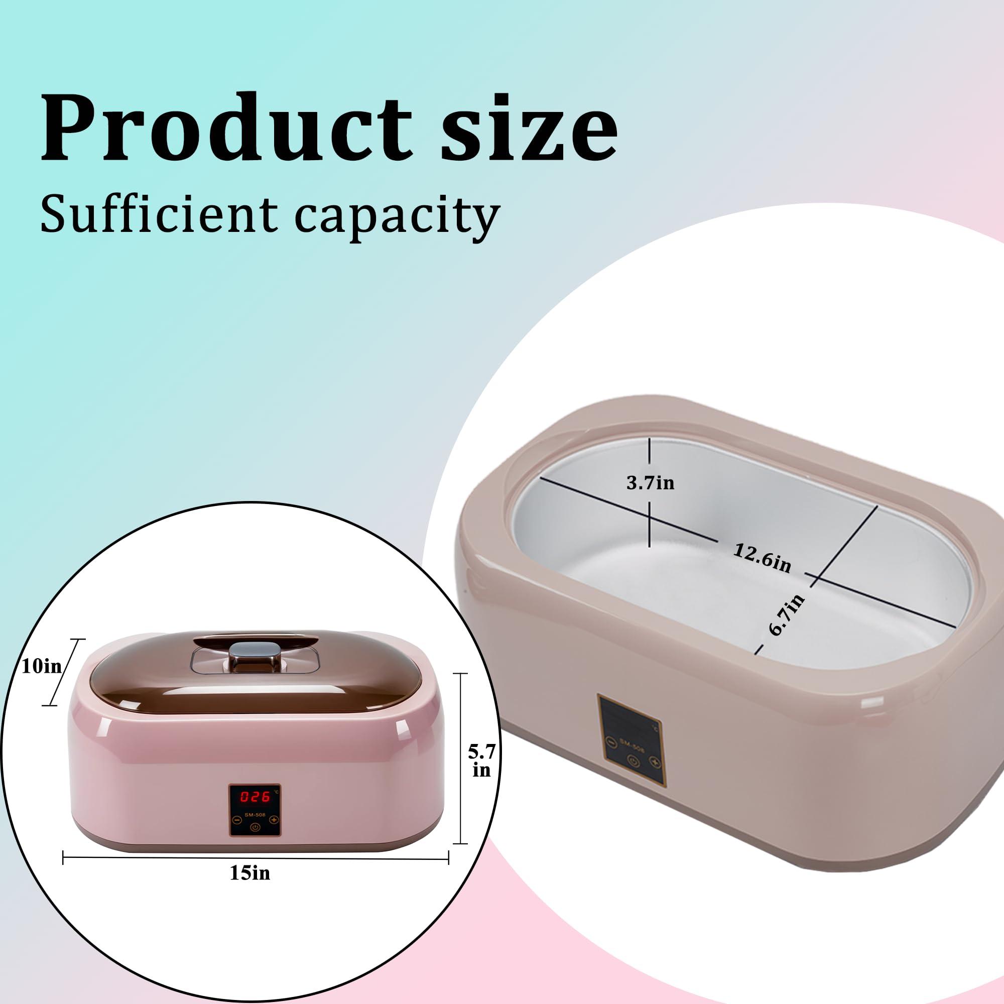 Henlivy Paraffin Wax warmer for Hand and Feet, Includes 4000ml Wax warmer Machine and 6 packs of Lavender scented Paraffin Wax, Enjoy take care of your hands and feet