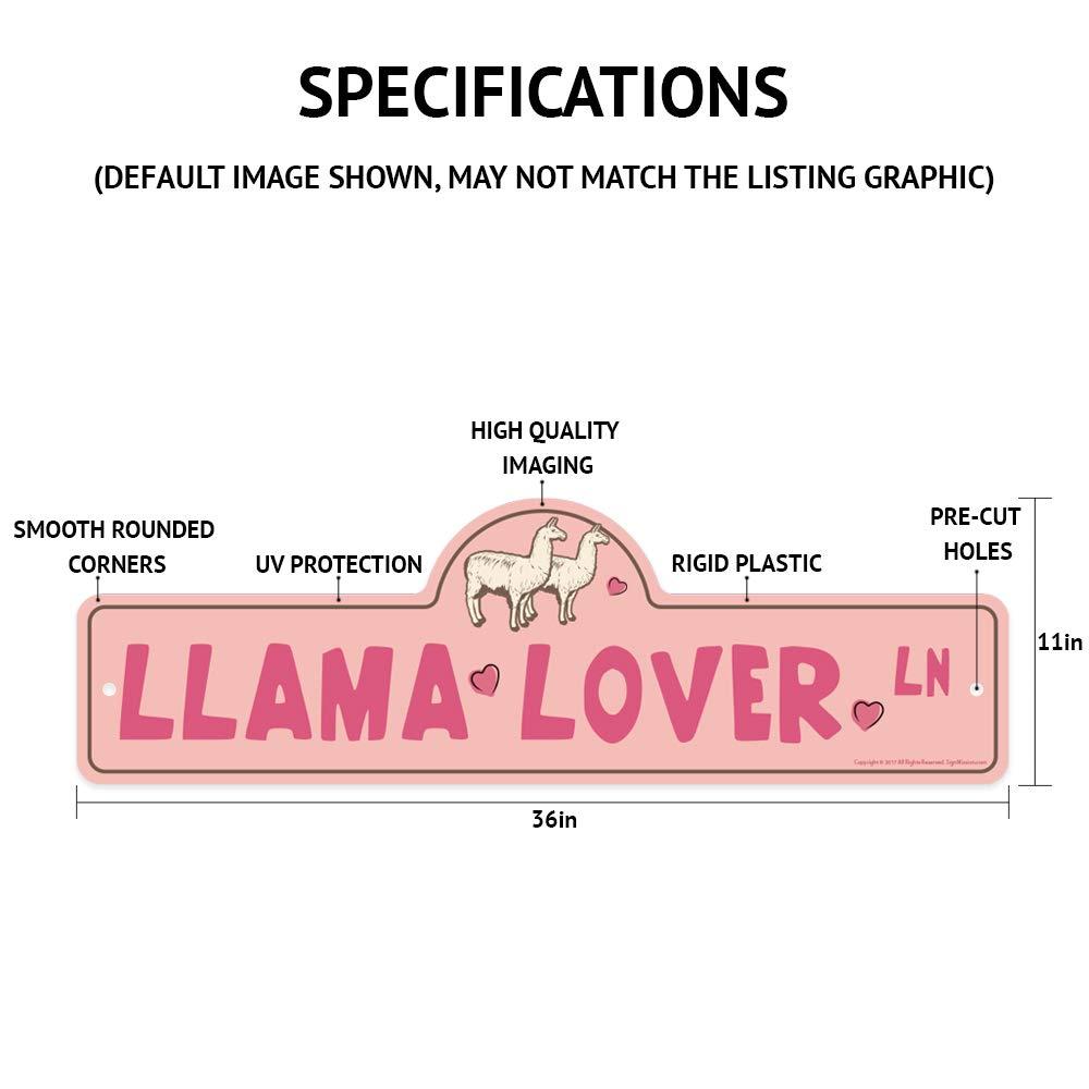 SignMission Dwelf Street Sign | Indoor/Outdoor | Dog Lover Funny Home Dcor for Garages, Living Rooms, Bedroom, Offices | SignMission Personalized Gift | 18" Wide