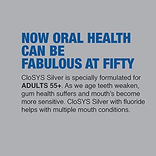 CloSYS CloSYS Silver Fluoride Toothpaste for Adults 55+, 3.4 Ounce (Pack of 2), Gentle Mint, Travel Size, TSA Compliant, pH Balanced, Enamel Protection, Sulfate Free