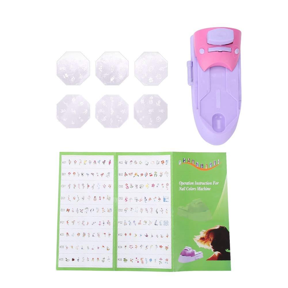 Dioche Dioche Nail Stamping Machine, Nail Art Stamper, Nail Art Printer, Nail Art DIY Pattern Printing Machine Stamper Nail Printer Manicure Tools