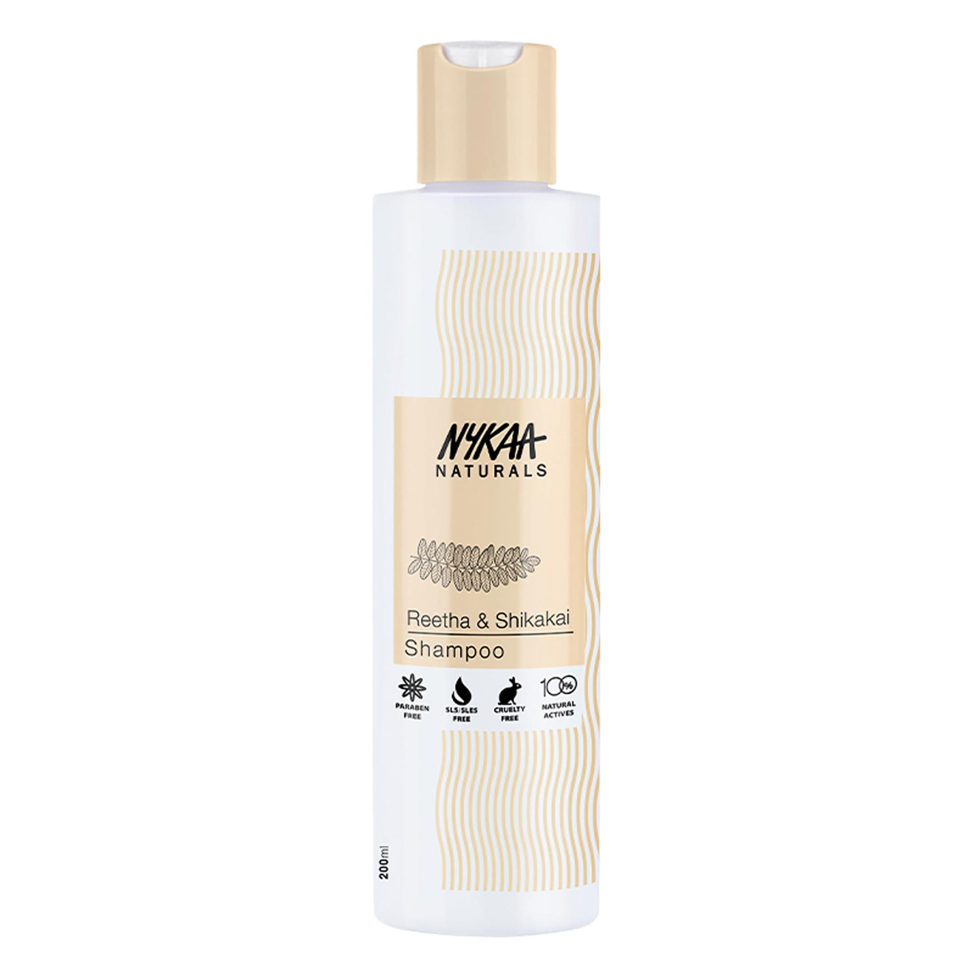 Nykaa Naturals Nykaa Naturals Shampoo, Reetha and Shikakai, 6.76 oz - Hair Growth Shampoo - Revives Dull Hair and Strengthens Roots - Safe for Colored Hair