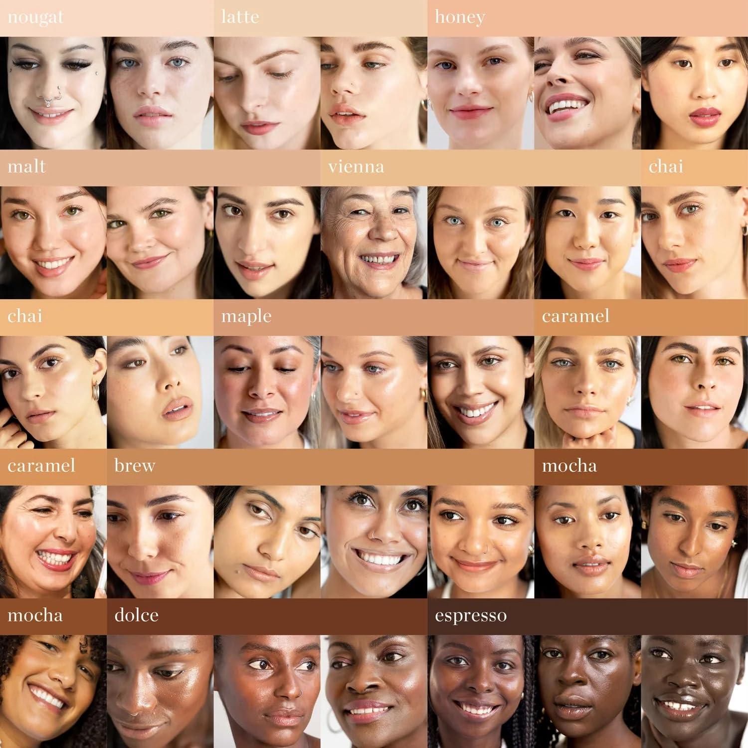 Ere Perez Ere Perez - Natural Oat Milk Foundation | Vegan, Cruelty-Free, Clean Beauty (Mocha | golden-dark neutral, 1 fl oz | 30 ml)